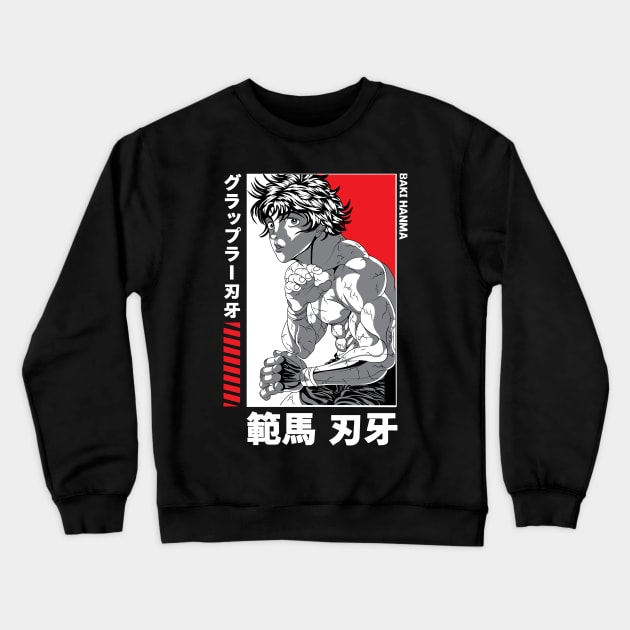 Baki Hanma Crewneck Sweatshirt by NightHunter